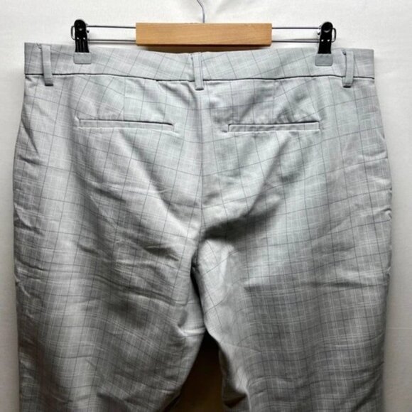 Liverpool Plaid Ankle Pants Women's 14 Grey Multi Stripe Stretch Los Angeles EUC - Picture 4 of 10